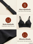 Sutiã Sem Aro Confort Bra — Alça Larga, Sustentação Total tecnologia-sutiã comfort Bra®