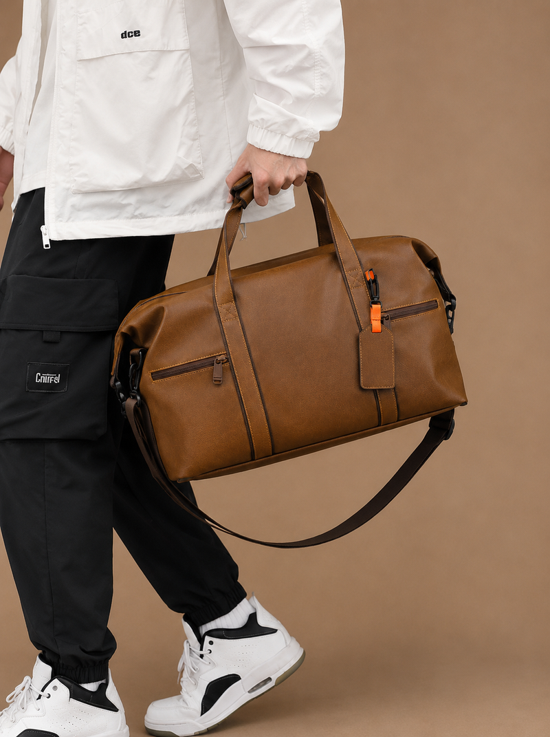 Bolsa de Viagem e Academia de Couro