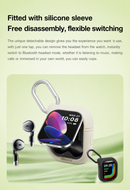 D8PRO Smart Watch 2-in -1 NFC BT5.3 TWS Earbuds 2 in1 Smart Watch