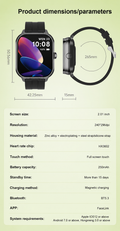 D8PRO Smart Watch 2-in -1 NFC BT5.3 TWS Earbuds 2 in1 Smart Watch