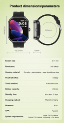 D8PRO Smart Watch 2-in -1 NFC BT5.3 TWS Earbuds 2 in1 Smart Watch