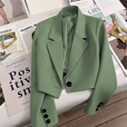 Dark green short style with one button