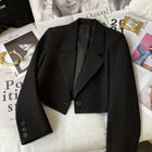 One button short black