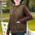Brown [large square velvet vest]