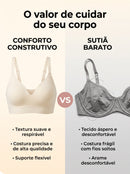 Sutiã Sem Aro Confort Bra — Alça Larga, Sustentação Total tecnologia-sutiã comfort Bra®