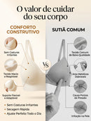 Sutiã Sem Aro Confort Bra — Alça Larga, Sustentação Total tecnologia-sutiã comfort Bra®