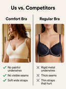 Sutiã Sem Aro Confort Bra — Alça Larga, Sustentação Total tecnologia-sutiã comfort Bra®